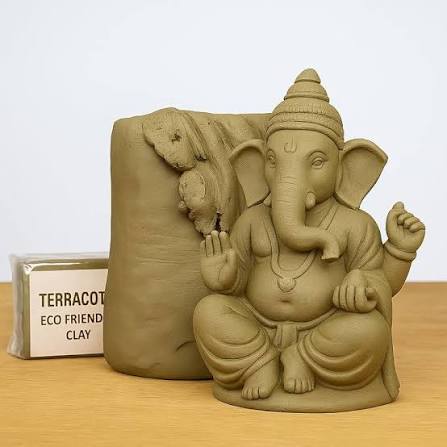 Eco-Friendly Ganesh Idol made of natural clay